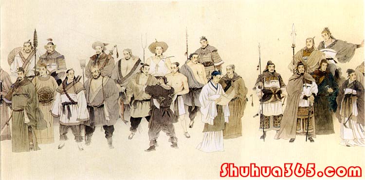 水泊梁山一百单八将局部